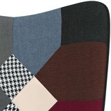  Stolica za ljuljanje s uzorkom patchworka od tkanine | shoptok.hr
