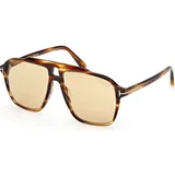 Tom Ford Autari FT1209 56E ONE SIZE (56) Havana/Rumena