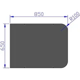 Podna ploča čelična 650×850 – Jøtul