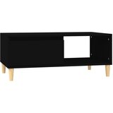 Maison Chic Klubska mizica - kavna mizica - Nizka mizica črna 90x50x36,5 cm inženirski les, (21755180) | Shoptok.si