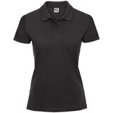 RUSSELL Women's polo shirt black 100% cotton Cene