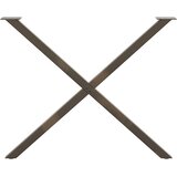  Noge za blagovaonski stol u obliku slova X, 2 kom, prirodni čelik, 90 x (72-73) cm, čelik | Eponuda.ba