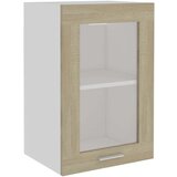 Viseći Viseča steklena omarica sonoma hrast 40x31x60 cm iverna plošča, (20716769) | Shoptok.si