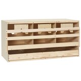  Gnijezdo za nesilice s 3 odjeljka 72x33x38 cm masivna borovina | shoptok.hr
