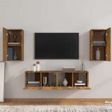  4-dijelni set TV ormarića boja dimljenog hrasta drveni | shoptok.hr
