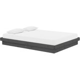  Okvir za krevet od masivnog drva sivi 135 x 190 cm bračni | shoptok.hr