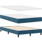  Uzglavlje s madracem tamnoplavo malo dvostruko od baršuna | shoptok.hr