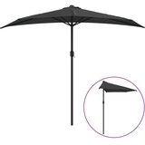Balkonski suncobran s aluminijskom šipkom 270 x 144 cm antracit | shoptok.hr
