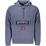  Muška plava zip-up majica s kapuljačom NORWAY 1963 | shoptok.hr