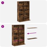 Cd ormar Dimljeni hrast 65 x 23,5 x 97,5 cm Konstruirano drvo | shoptok.hr
