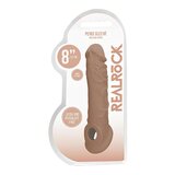REALROCK Penis Sleeve 8 - navlaka za penis (21cm) - tamna prirodna | shoptok.hr