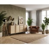 Marckeric Komoda v hrastovem dekorju v naravni barvi 180x80x40 cm Luc – | Shoptok.si