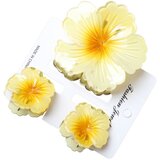 INF Spiralne cvetne sponke za lase, 3 kosi – ABS protizdrsne Yellow, (5000327224) | Shoptok.si