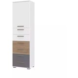 Jela VITRINA ARC F10 (VE BARV)-Bela mat lak/pacifik oreh/grafit mat lak | Shoptok.si