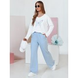 DStreet Spodnie damskie dresowe wide leg DRESLINA niebieskie | Shoptok.si