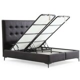 Hanah home bračni krevet dimple 120 x 200 black Cene