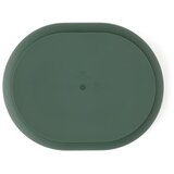 Petite&Mars Silikonski ovalni tanjur s odjeljcima i vakuumom 6 m+ Take&Match, Misty Green | shoptok.hr
