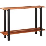 vidaXL Konzolna miza Rjava 110 x 30 x 75 cm Trden akacijev les | Shoptok.si