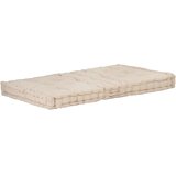  Paletni podni jastuk pamučni 120 x 80 x 10 cm bež | shoptok.hr