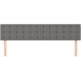  Uzglavlja tamnosiva 160x5x78/88 cm od tkanine | shoptok.hr