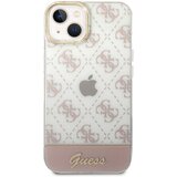 Guess Maska za telefon PC/ TPU Peony Glitter Script Logo za iPhone 14 Plus pink Cene