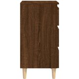  Noćni ormarić s drvenim nogama smeđi hrast 40 x 35 x 69 cm | shoptok.hr
