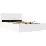  Hidraulični okvir za krevet umjetna koža LED bijeli 120x200 cm | shoptok.hr