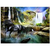  Tapeta - Horse on the background of sky-blue waterfall 350x270 | shoptok.hr