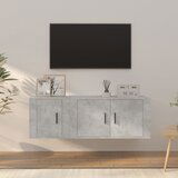 vidaXL 2-dijelni set TV ormarića siva betona konstruirano drvo | shoptok.hr