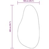  Tepisi Antracit Poliester 100 x 200 cm Neklizeći | shoptok.hr