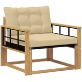  Set vanjskih sofa Čvrsto drvo akacije i Textilene Bijela | shoptok.hr