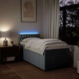 vidaXL Box spring krevet s madracem svjetlosivi 90x190 cm od tkanine | shoptok.hr