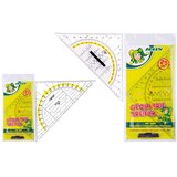 Geometrijski set Jolly, 16cm prozirni | shoptok.hr
