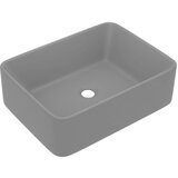 Maison Chic Razkošen Umivalnik - Kopalna umivalnik - Lavabo mat svetlo siv 41x30x12 cm keramičen, (21684581) Cene