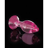 Icicles No. 79 - stožčasti stekleni analni dildo (roza) | Shoptok.si