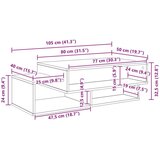  Stolić za kavu Sonoma hrast 105 x 50 x 32 5 cm Konstruirano drvo | shoptok.hr