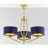 Jupiter 2113 - Luster na šipci KASZMIR 3xE27/15W/230V plava/zlatna | Eponuda.com