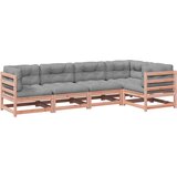  The Living Store Vrtna sedežna garnitura 5-delna z blazinami trden les douglas - Vrtna Sedežna Garnitura, (21451750) | Shoptok.si