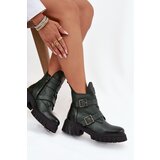 Zazoo Leather Insulated Women's Boots With Buckles And Decorative Detail | Shoptok.si