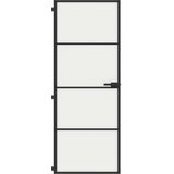  vrata tanka crna 76 x 201,5 cm kaljeno staklo i aluminij | shoptok.hr