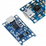 Polnilec za LI-ION baterije z Micro USB 5V 1A z zaščito, (21656596)