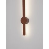 Nova Luce Smeđa LED zidna lampa aluminijska Norei – | shoptok.hr