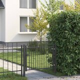 Ogradna vrata DRONTEN 100 x 75 cm Metal Crna Može se zaključati | shoptok.hr