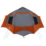 Šator za kabinu 12 osoba Siva i narančasta 405 x 405 x 273 cm | shoptok.hr