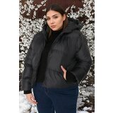 Trendyol Curve Black Hooded Inflatable Coat Cijene