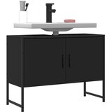  Kupaonski ormarić za umivaonik crni 80 x 33 x 60 cm drveni | shoptok.hr
