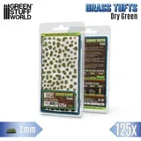 Static Grass Tufts 2mm Dry Green | Buseni trave 2mm suvo zeleni