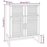  Komoda bijela 60 x 30 x 75 cm od konstruiranog drva | shoptok.hr