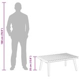  Vrtni stolić za kavu 90 x 55 x 35 cm masivno bagremovo drvo | shoptok.hr