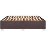  Okvir za krevet bez madraca tamnosmeđi 200x200 cm od tkanine | shoptok.hr